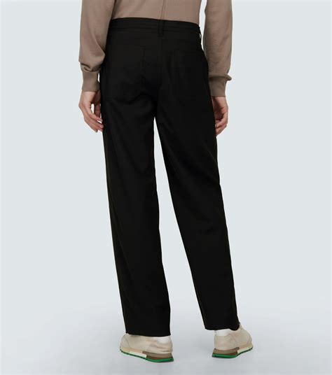 The Row Kenzai Straight Wool And Mohair Pants The Row