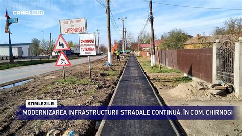 CANAL SUD MODERNIZAREA INFRASTRUCTURII STRADALE CONTINUĂ ÎN COMUNA