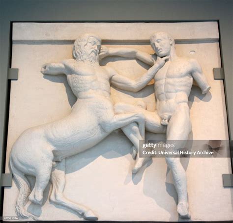 A Centaur Fighting A Lapith Parthenon Frieze News Photo Getty Images