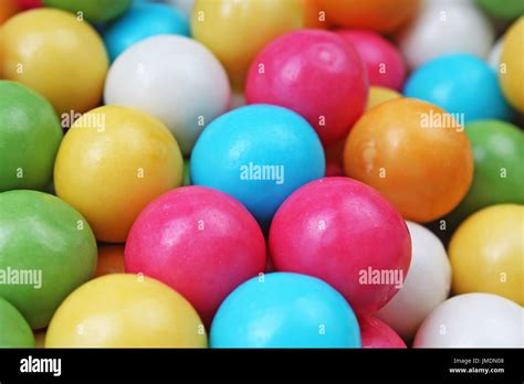 Bubble Gum Chewing Gum Texture Rainbow Multicolored Gumballs Chewing