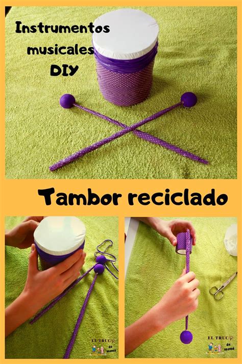 Construye Un Tambor Con Material Reciclado School Diy Projects For