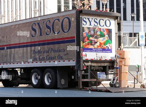 Sysco Food Delivery Truck Washington Dc Usa Stock Photo Alamy