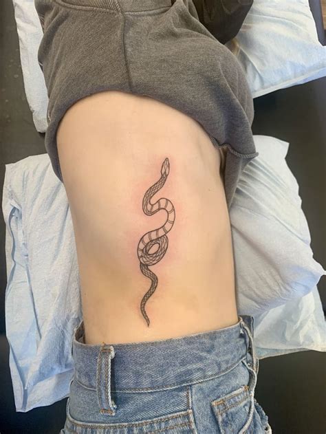 Snake Tattoo Rib Tattoo Tattoos Small Snake Tattoo