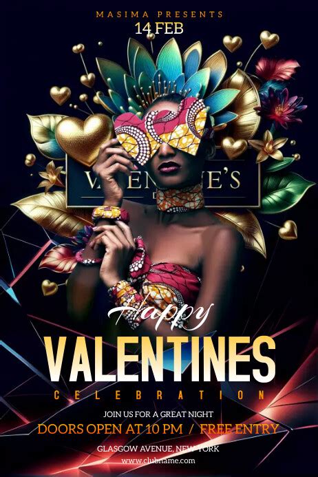 Valentines Day Party Flyer Template Postermywall