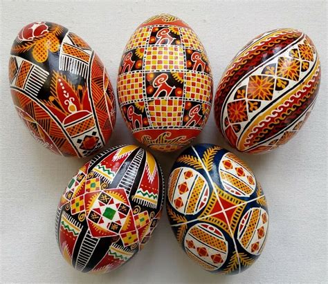 Real Ukrainian Hand Made Pysanky Easter Eggs Ukraine Pisanki Pysanka