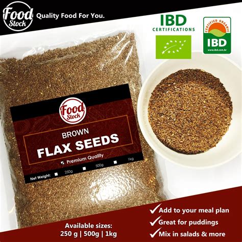 Brown Flax Seeds Organic G G Kg Shopee Philippines