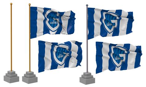 Koninklijke Racing Club Genk Krc Genk Flag Waving Different Style With