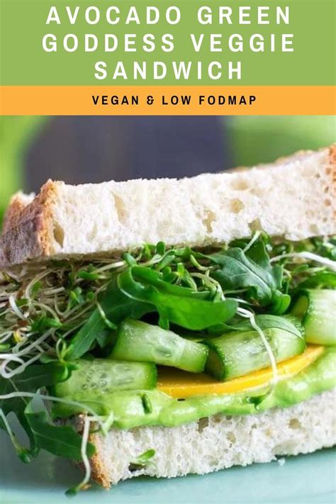 Vegan Low Fodmap Avocado Green Goddess Veggie Sandwich Artofit