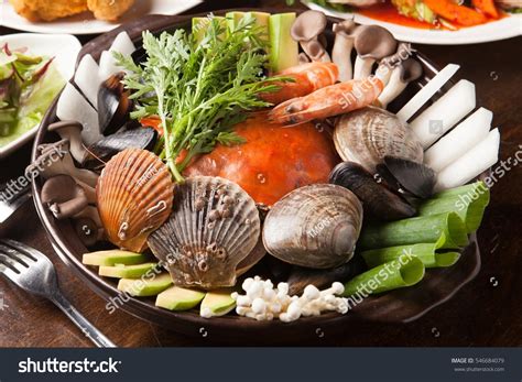 Haemultang Haemul Ttukbaegi Spicy Seafood Stew Stock Photo 546684079