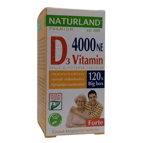 Ft Naturland D Vitamin Forte Tabletta Db Eg Szs Gpl Za Budapest