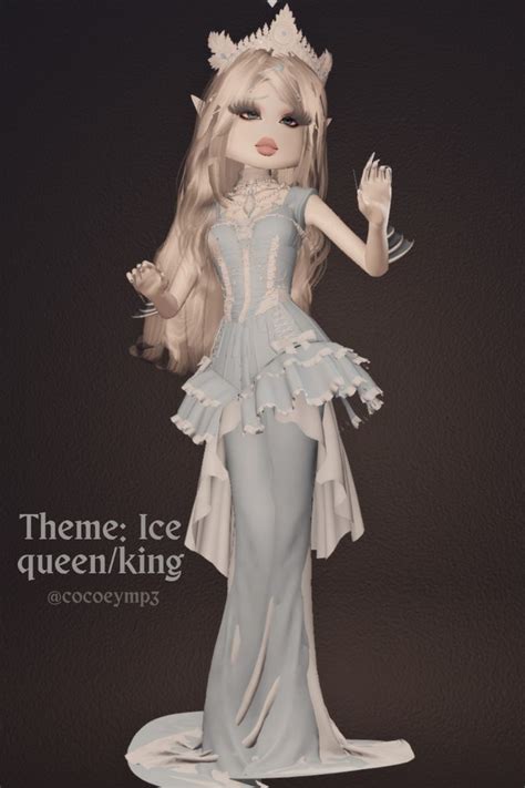 Dress To Impress Ice Queen King Outfit Idea In 2024 Queen Outfits