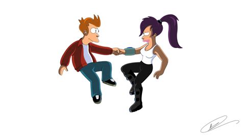 Futurama - Fry and Leela by Spider-Matt on DeviantArt