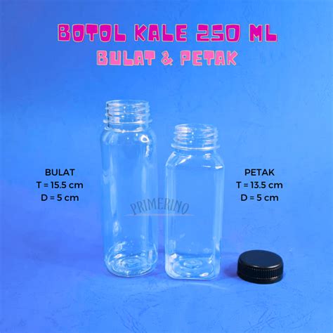 Jual BOTOL KALE 250 ML PETAK TEBAL BOTOL ALMOND BOTOL PLASTIK BOTOL