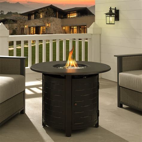 Dylan Round Aluminum Lpg Fire Pit Well Traveled Living