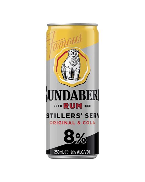 Buy Bundaberg Distillers Serve Rum And Cola 8 Cans 250ml Online Low