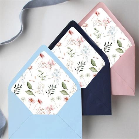 Envelope Liners For Wedding Invitations Etsy