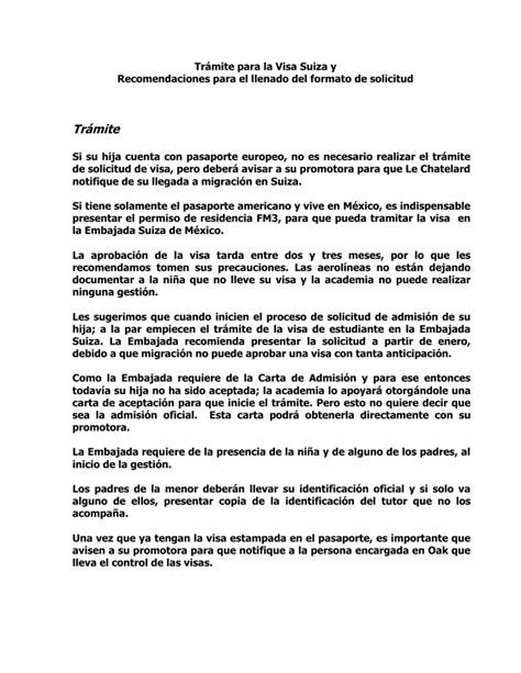 Modelo De Carta Para Migracion