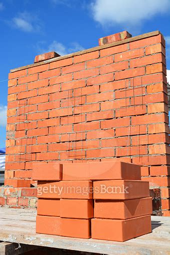 Bricklaying House Construction Site Concept