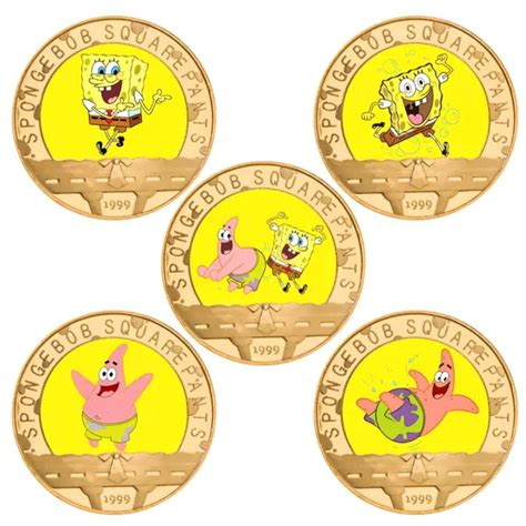 Sold Price Spongebob Squarepants Clad Gold Coins Boxed Set W Coa May