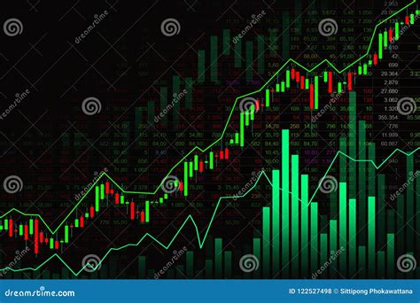 Stock Market Or Forex Trading Graph In Graphic Concept Stock