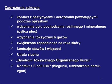 Ppt Bezpiecze Stwo I Higiena Pracy W Rolnictwie Powerpoint