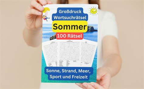 Großdruck Wortsuchrätsel Sommer 100 Rätsel Sonne Strand Meer