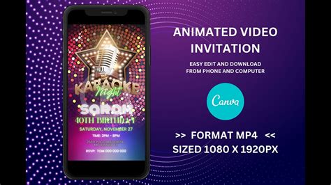 How To Make A Birthday Animated Invitation With Canva YouTube