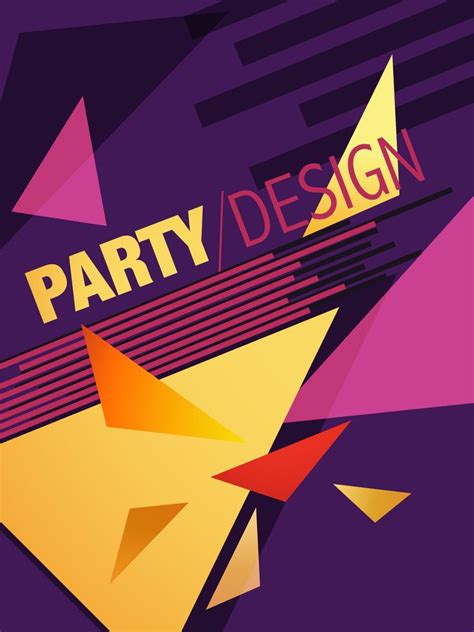 Abstract Party Brochure Design 221605 Vector Art At Vecteezy