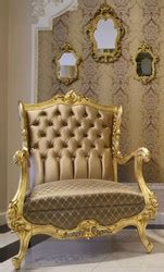 Casa Padrino Luxus Barock Ohrensessel Braun Gold X X H Cm