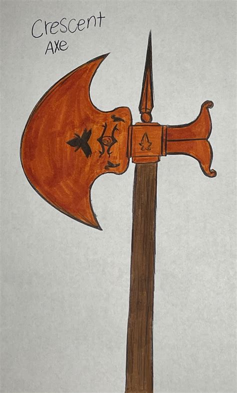 The Weaponry Axes Crescent Axe By Mightyarbokking On Deviantart