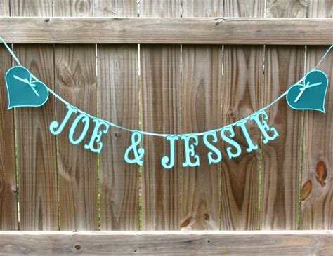 Wedding Banner Bride And Groom Banner Custom Name By Bannerblitz