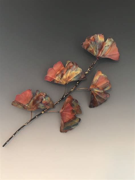 Gingko Leaf Sculpture Gingko Tree Sculpture Wall Artwall Etsy In 2021