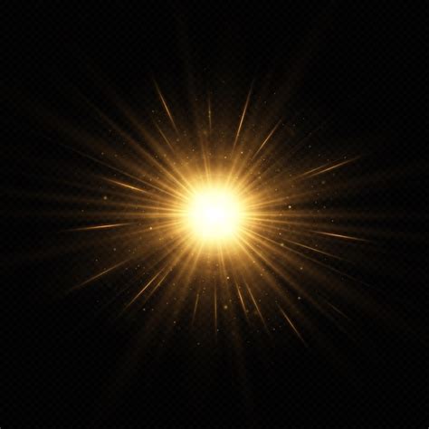 Premium Vector Shining Golden Stars Isolated On Black Background The