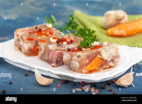 Pihtije - serbian traditional dish - aspic with pork meat and ...