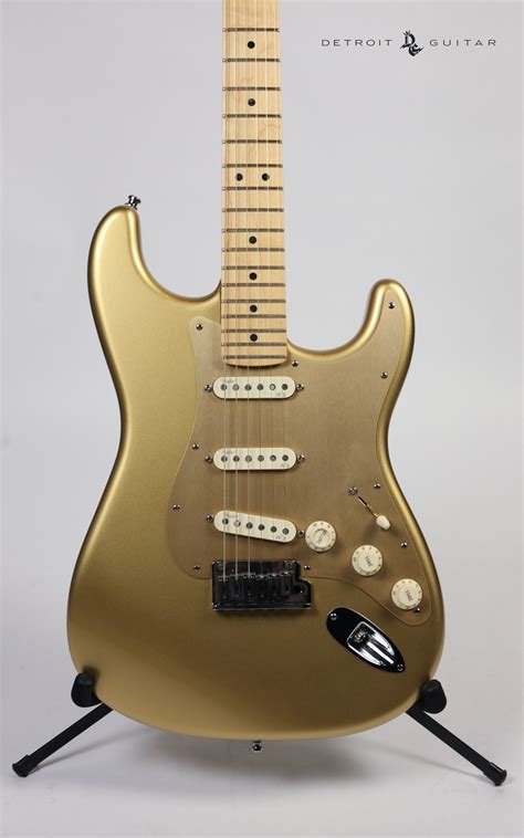 Vintage 1966 Fender Stratocaster Refinished Gold With Case Ph