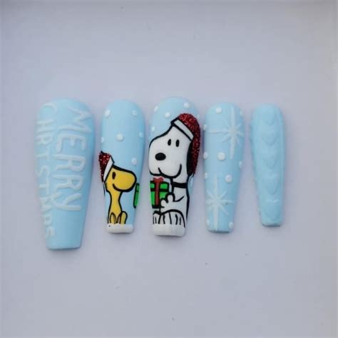 Snoopy Press On Nails Etsy