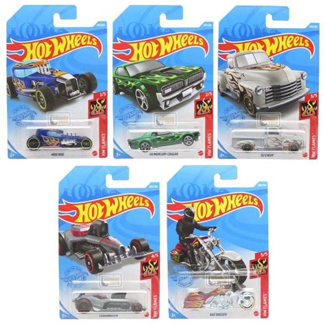 S Rie Hw Flames Completa Main Line Miniaturas Hot Wheels