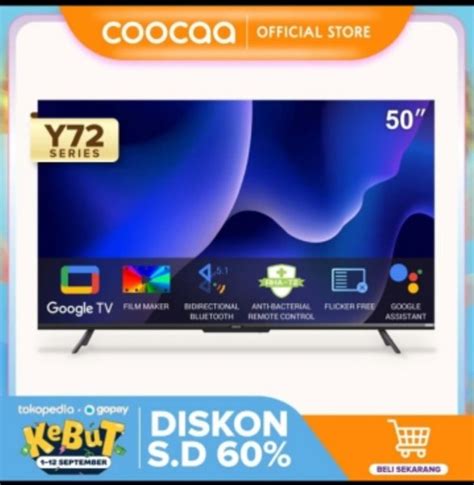 Jual Coocaa Y Smart Google Tv Led Inch K Uhd Digital Flicker