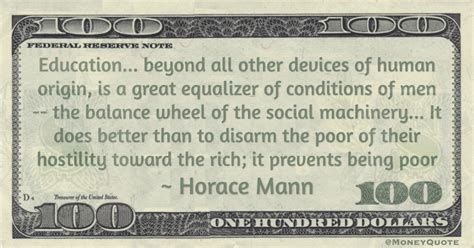 Horace Mann: Education or Poverty - Money Quotes DailyMoney Quotes Daily