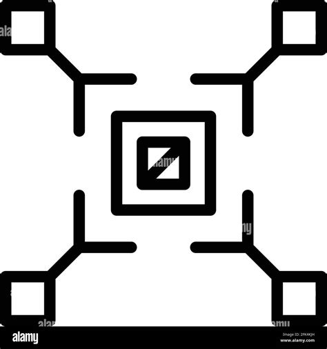 Big Data System Icon Outline Big Data System Vector Icon For Web