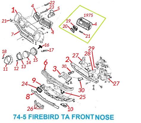 Motors Auto Parts And Accessories 1974 1975 Pontiac Firebird Trans Am