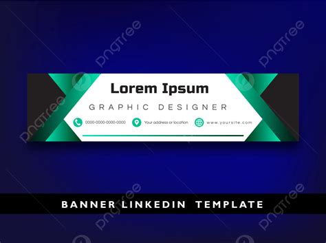 Linkedin Banners Templates With Black Green Gradient Vol 68 Vector Template Download on Pngtree