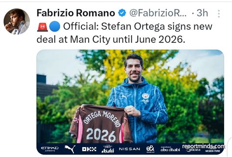 Stefan Ortega Signs New Deal With Manchester City Until Report Minds