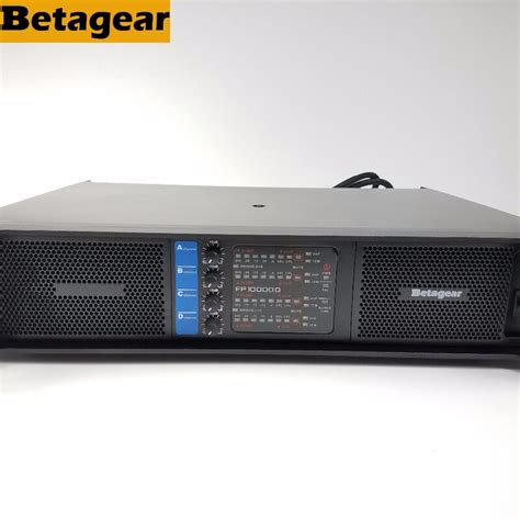 Betagear FP10000q Amplificador De Potência 2500W x 4 Canais Subwoofer