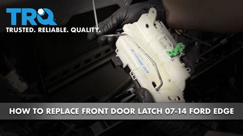 How To Replace Front Door Latch Ford Edge Youtube