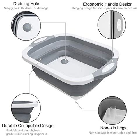 Collapsible Cutting Board Space Saving In Multifunctional Chopping