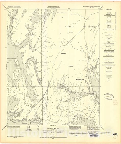 Map Photogeologic Map Of The Short Creek Ne Quadrangle Mohave County