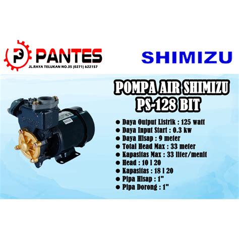 Jual Pompa Air Shimizu Ps Bit Ps Bit Ps Bit Pas