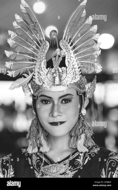 A Portrait Of A Traditional Javanese Dancer At The Sultans Palace The