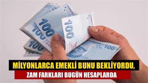 Milyonlarca Emekli Bunu Bekliyordu Zam Farklar Bug N Hesaplarda